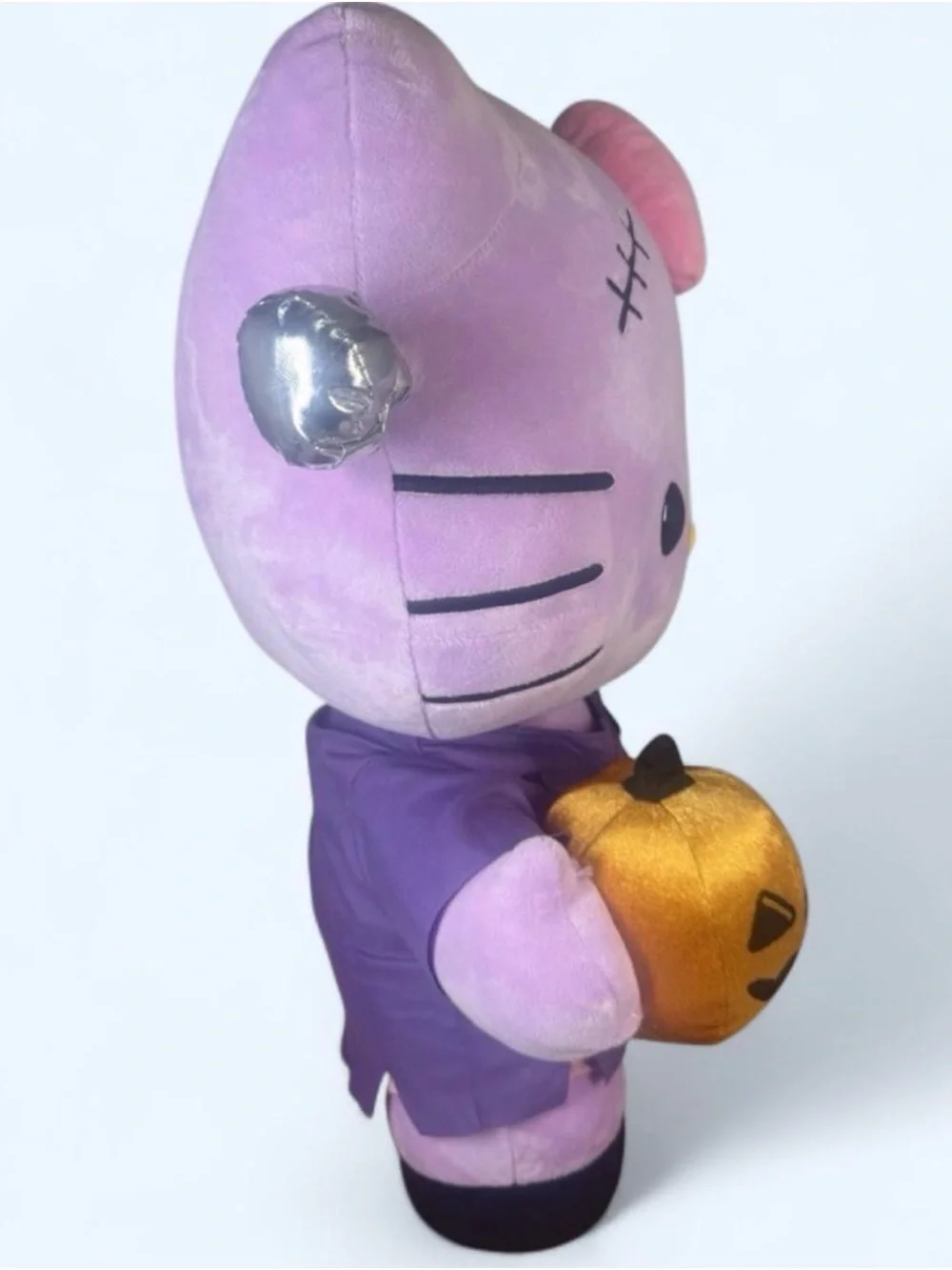 Hello Kitty Purple Plush Halloween Costume with Pink Bow